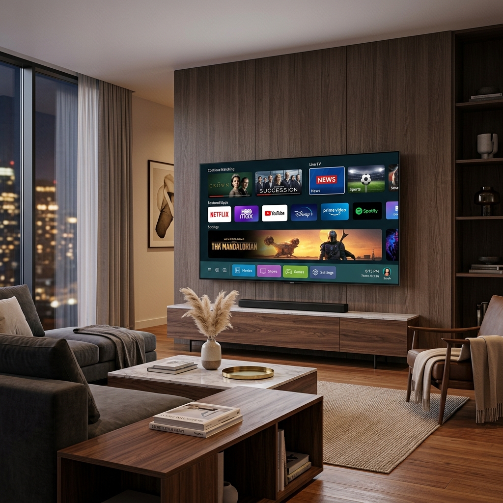 Samsung Smart TV Smart Hub mockup